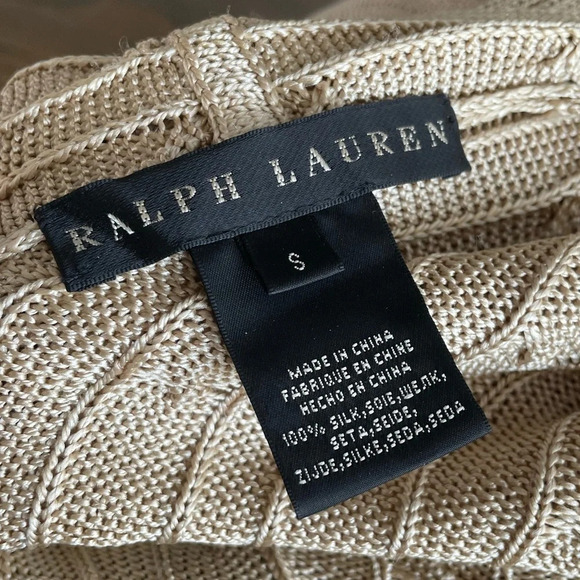 Ralph Lauren Black Label Cable Knit Open Front Cardigan Sweater - Picture 2 of 10